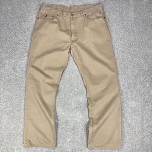 Polo Ralph Lauren 650 Straight Leg Pants Men 40x32 Khaki Pony Logo Classic Chino